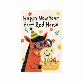 2026년 새해카드 2026 RED HORSE 신상카드 말띠 병오년