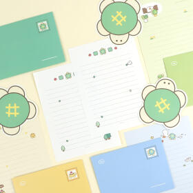 핑크풋 행부기 편지지(랜덤발송)