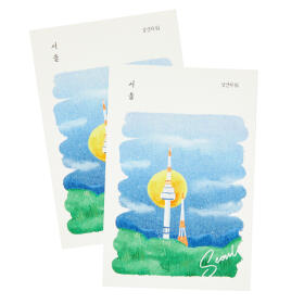 남산타워 엽서 2매입 