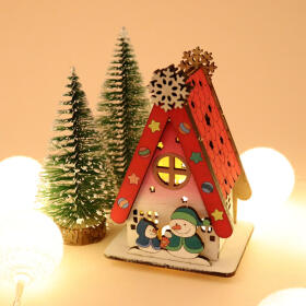 [아이디몬] 우드 DIY 크리스마스무드등 눈사람