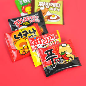 핑크풋 먹지마 라면 지우개(랜덤발송)