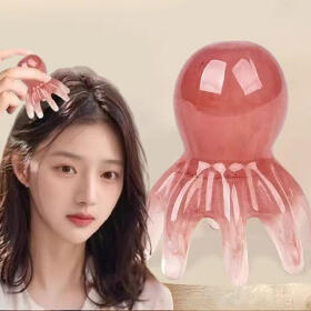 문어 마사지 빗 두피 목 어깨 괄사 마사지기 DD-13268