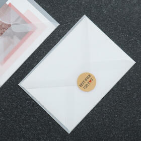 반투명 트레이싱지 봉투 결혼식 청첩장 초청장 답례