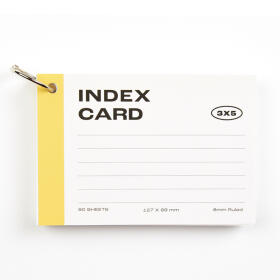 인덱스카드 3X5 옐로 