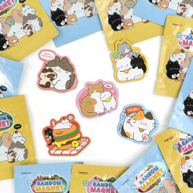 핑크풋 냥냥 랜덤 마그넷(랜덤발송)