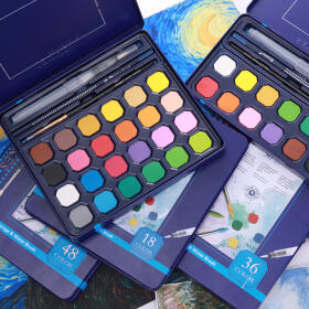 [아트필드] 아티스트 워터컬러 고체 수채물감 18색