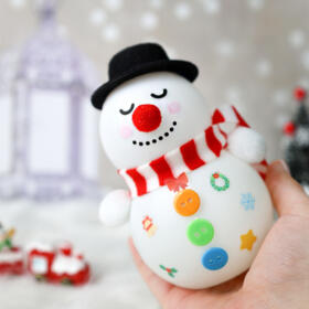 오늘놀이 LED 미니 눈사람 무드등 겨울 꾸미기 세트