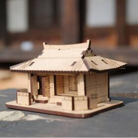 3D나무퍼즐 기와집 전통가옥 모형 만들기