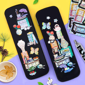 책가도 자개 필통