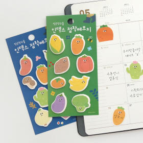 핑크풋 당근친구들 인덱스 점착 메모지