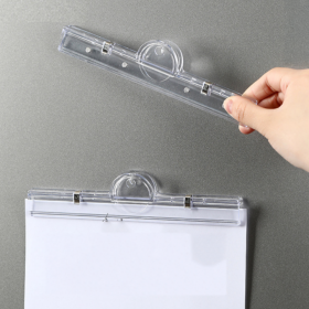 A4 투명 자석 집게 다용도 클립 냉장고 메모 부착