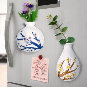 달항아리 자석 메모 홀더 화병 만들기(묶음포장)