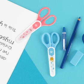 카카오프렌즈 오 해피데이 안전 가위 라이언 어피치