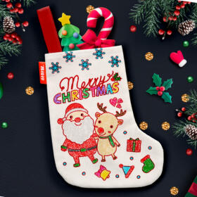 크리스마스 패브릭 양말