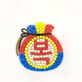 반짝반짝 보석십자수 복주머니 스티커