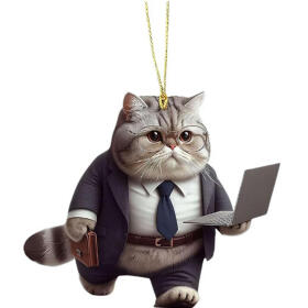 마법사 고양이 아크릴 키링 열쇠고리 쓸데없는 선물