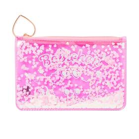 글리터파우치 핑크바비숑 PVC 투명파우치 