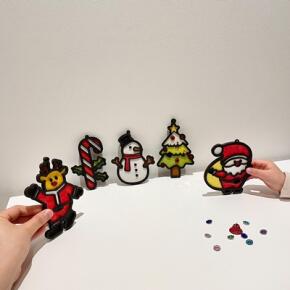 크리스마스 한지 오너먼트/가랜드 DIY 키트 (5종 세트)