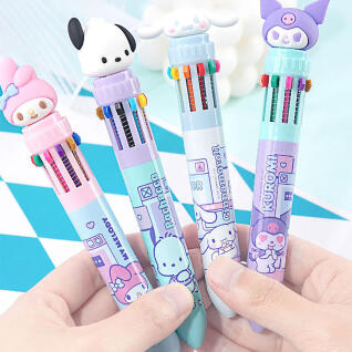 산리오 피규어 10색 볼펜