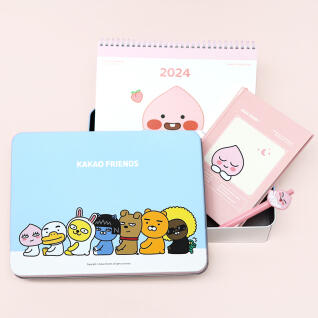 카카오프렌즈 해피뉴이어 틴케이스 선물 세트