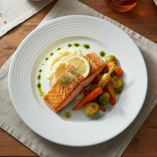 라크 포셀린 호텔 접시 라인 디너 원형 플레이트 27cm