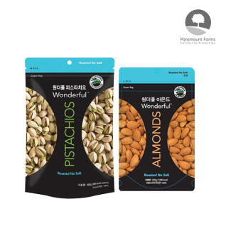 원더풀 피스타치오 무염 300g + 아몬드 무염 200g
