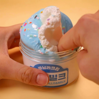 [국내생산/안심성분] 마시밀크 우유지글리 슬라임