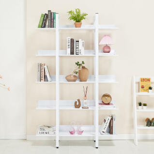 스밍 스틸 프레임 책장 선반 책꽂이 5단 1200