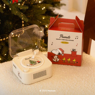 룸디X스누피 LP 턴테이블 블루투스 스피커