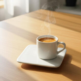 라크 포셀린 호텔 접시 에스프레소잔&사각소서 세트