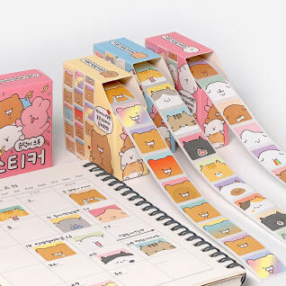 조선문방구 순덕이 롤 스티커