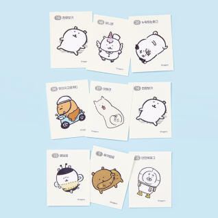 담곰이 시크릿 레트로 스티커 박스