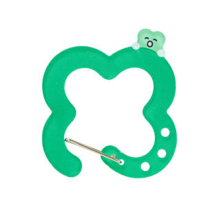 아크릴 카라비너 키링 클로버