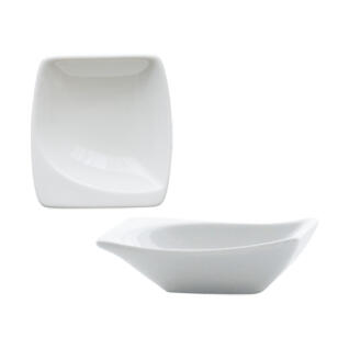라크 포셀린 호텔 접시 화이트 소스볼 미니 디퍼 2P