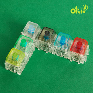 오키오 6구 LED 키캡 키링 조립형