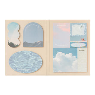 점착메모지 구름하늘 세트