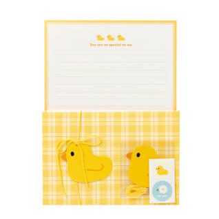 오리체크 편지지 