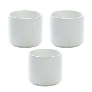 라크 포셀린 호텔접시 화이트 디저트 티컵 3P 세트