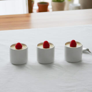 라크 포셀린 호텔접시 화이트 디저트 티컵 3P 세트