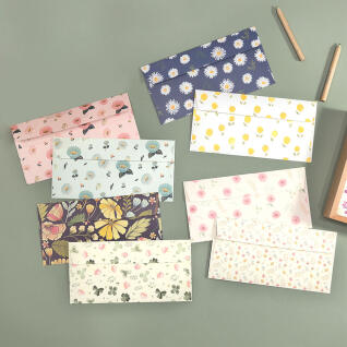 핑크풋 꽃길 편지 봉투 세트