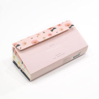 핑크풋 꽃길 편지 봉투 세트