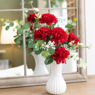 카네이션 조화 화병 set 30x46cm 인테리어 꽃 장식