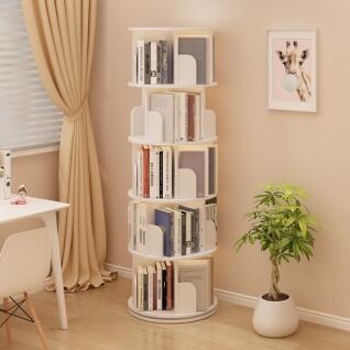 5단 원형책장 회전형 틈새책장