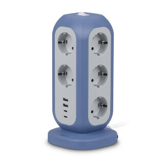 대용량 타워형 멀티탭 전기콘센트 15구 / 스탠드형