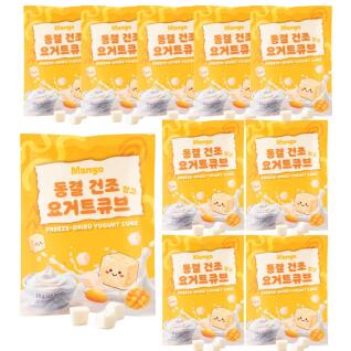 동결건조 망고 요거트 큐브 10개