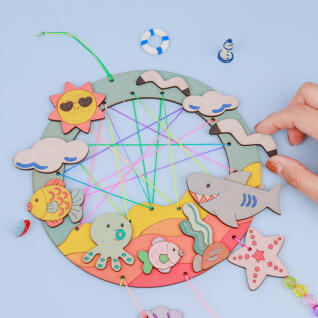 오늘놀이 여름 바다풍경 드림캐쳐 만들기