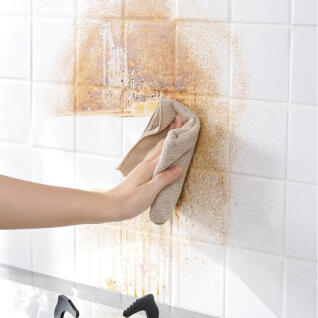 무점착 주방 오염방지 타일시트지 투명 길이1000cm