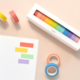 아르떼 마스킹테이프 12P SET - Sherbet solid