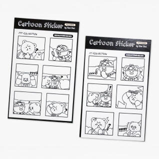 [RTB] 흑백 모조지 만화 스티커 _ 느낌표(!)/물음표(?)