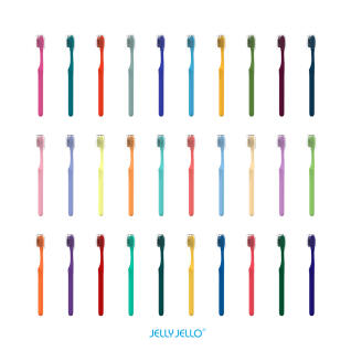 [30가지 컬러] 젤리젤로 피크 6900 칫솔 30개입 세트